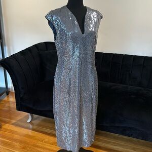 Formal silver dress